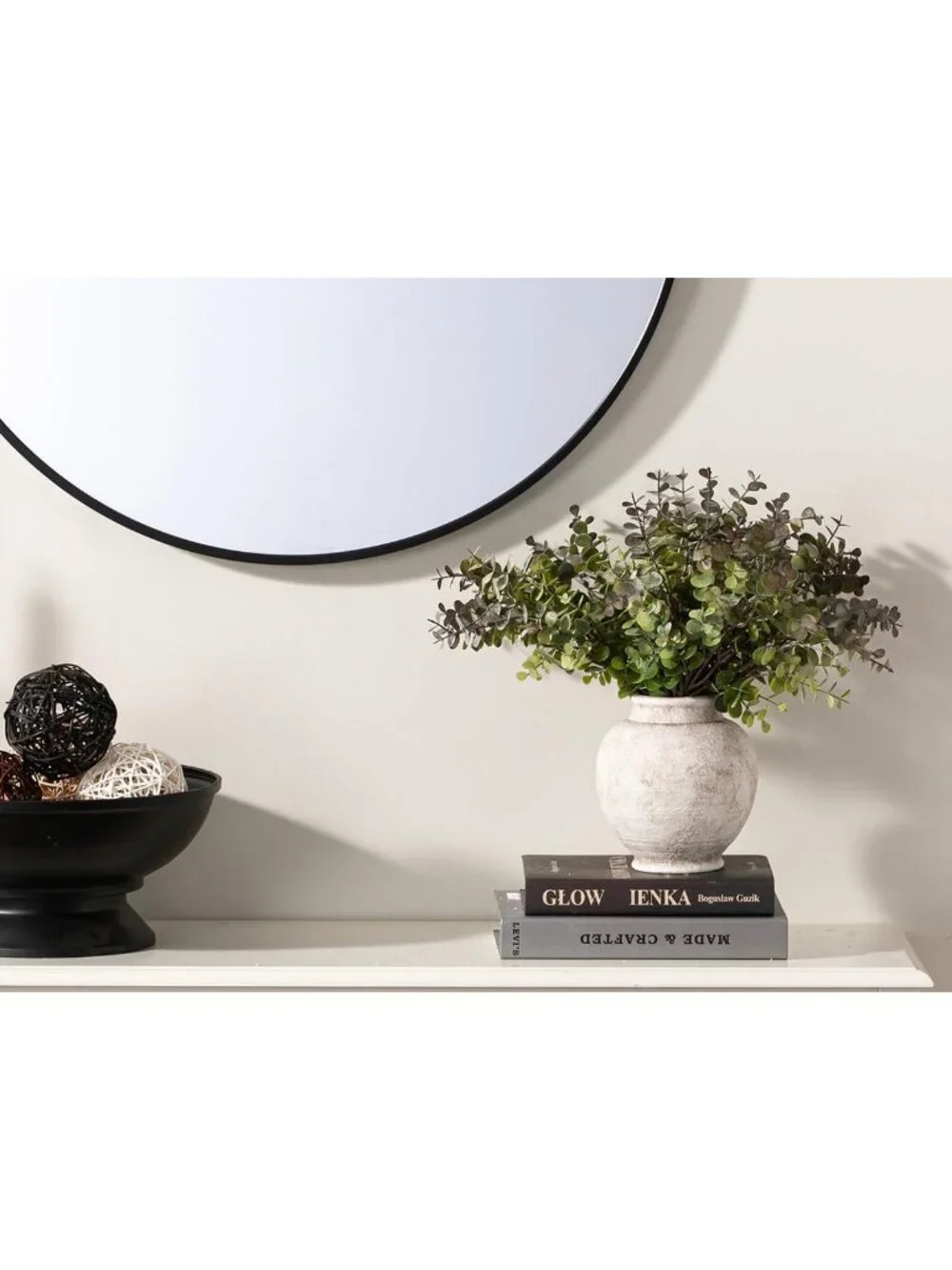 Rustic Ceramic Flower Vase - Small Decorative Pot for Home Decor & Table